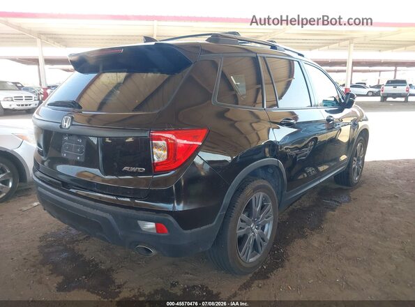 5FNYF8H55LB013042 2020 HONDA PASSPORT Black Հետևի աջ