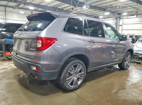 5FNYF8H55MB033471 2021 HONDA PASSPORT Gray Trasero derecho