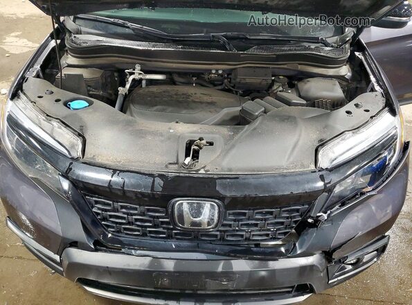 5FNYF8H55MB033471 2021 HONDA PASSPORT Gray Vista del compartimento del motor