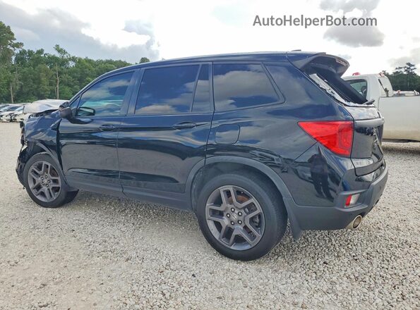 5FNYF8H55NB025596 2022 HONDA PASSPORT Black Tył lewy