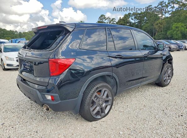 5FNYF8H55NB025596 2022 HONDA PASSPORT Black Tył prawy