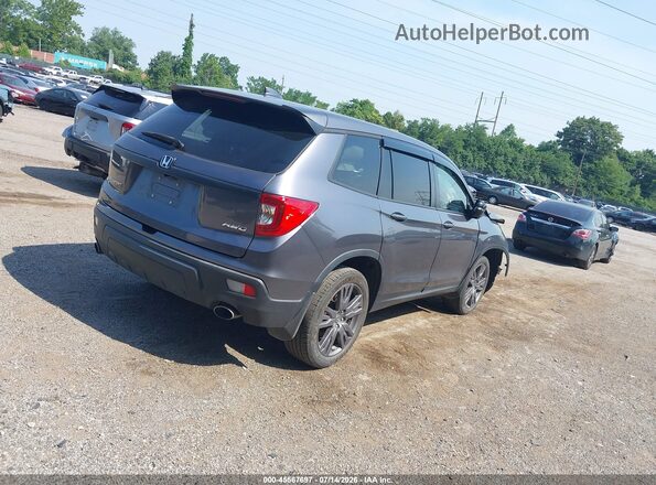 5FNYF8H56LB004625 2020 HONDA PASSPORT Gray Trasero derecho