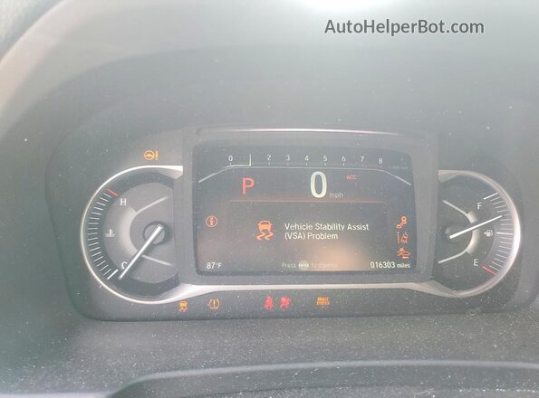 5FNYF8H56SB010911 2025 HONDA PASSPORT Белый Вид щитка приборов