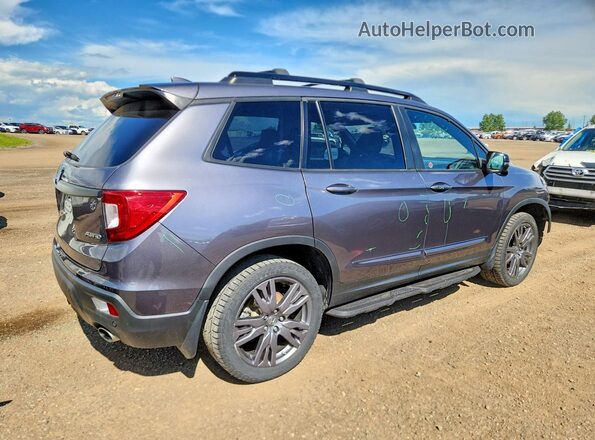 5FNYF8H57LB501389 2020 HONDA PASSPORT Gray Задня права чверть