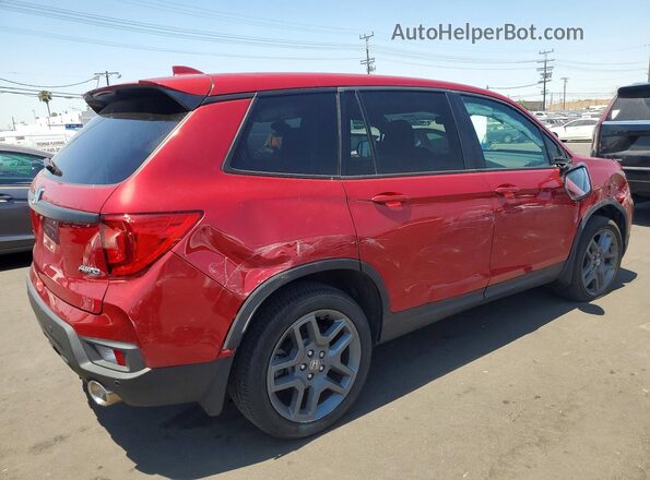 5FNYF8H57PB005398 2023 HONDA PASSPORT Burgundy Trasero derecho