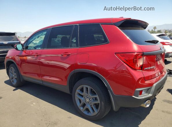 5FNYF8H57PB005398 2023 HONDA PASSPORT Burgundy Trasero izquierdo