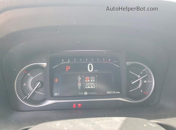 5FNYF8H57RB018459 2024 HONDA PASSPORT White Instrument cluster view