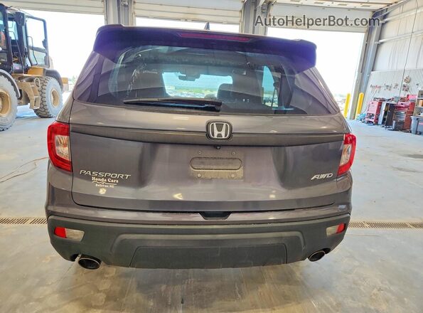 5FNYF8H58KB006519 2019 HONDA PASSPORT Серый Вид сзади