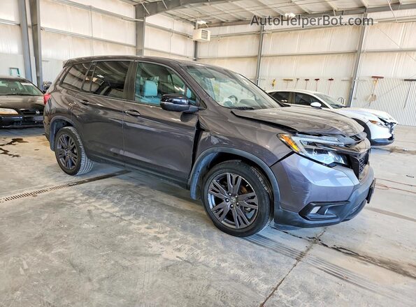 5FNYF8H58KB006519 2019 HONDA PASSPORT Серый Передняя правая четверть