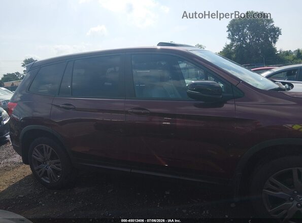 5FNYF8H59LB009642 2020 HONDA PASSPORT Red Սալոնի հետևի տեսք