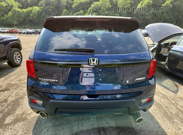 5FNYF8H59RB013375 2024 HONDA PASSPORT Blue Vista trasera
