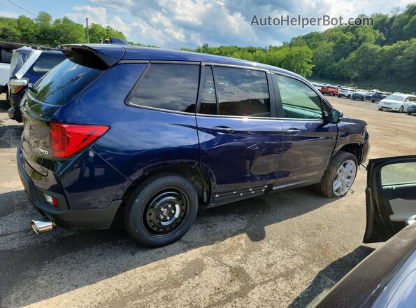 5FNYF8H59RB013375 2024 HONDA PASSPORT Blue Trasero derecho