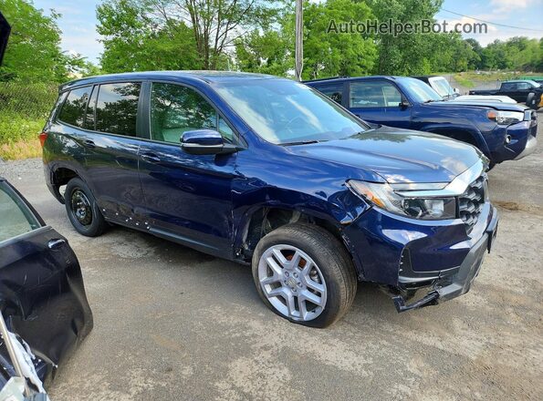5FNYF8H59RB013375 2024 HONDA PASSPORT Blue Delantero derecho