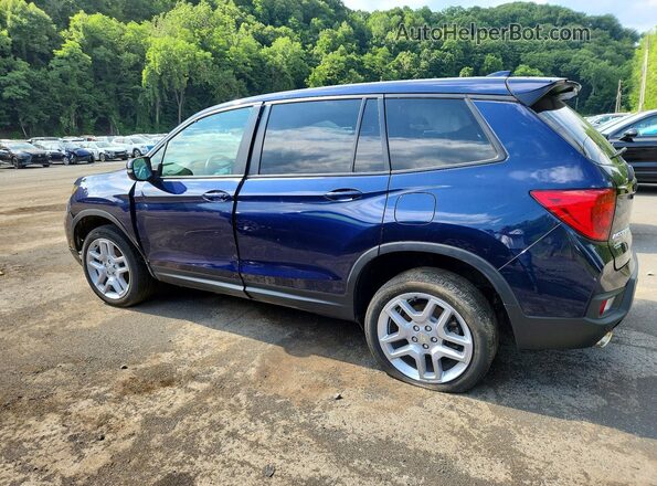 5FNYF8H59RB013375 2024 HONDA PASSPORT Blue Trasero izquierdo
