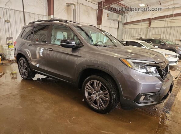 5FNYF8H5XKB022561 2019 HONDA PASSPORT Gray Front right