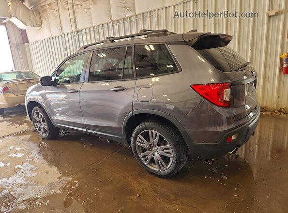 5FNYF8H5XKB022561 2019 HONDA PASSPORT Gray Rear left