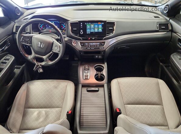 5FNYF8H5XKB022561 2019 HONDA PASSPORT Gray Dashboard view