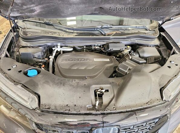 5FNYF8H5XKB022561 2019 HONDA PASSPORT Gray Engine compartment view
