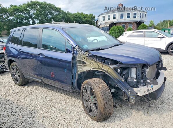 5FNYF8H5XLB006782 2020 HONDA PASSPORT Blue Передня права чверть