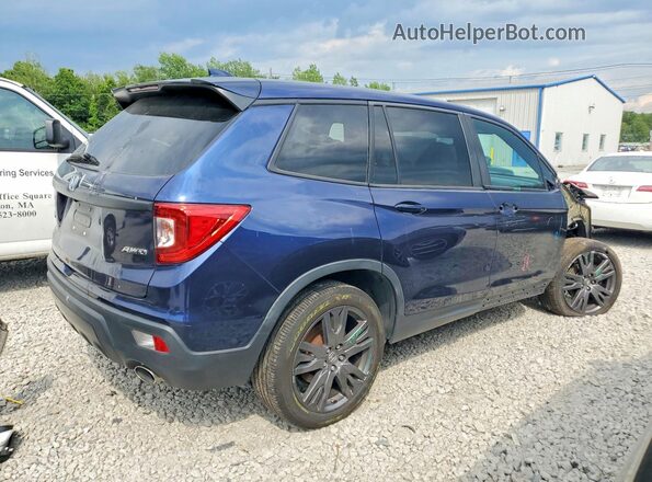 5FNYF8H5XLB006782 2020 HONDA PASSPORT Blue Задня права чверть