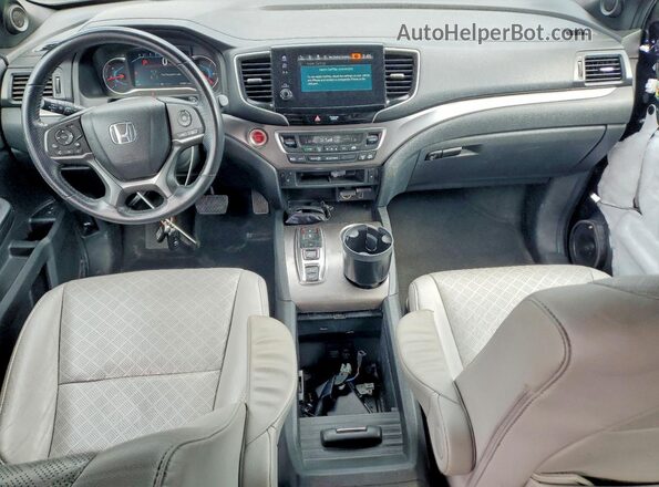 5FNYF8H5XLB006782 2020 HONDA PASSPORT Blue Вид панелі приладів