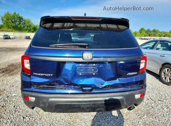 5FNYF8H5XMB010414 2021 HONDA PASSPORT Blue უკანა ხედი
