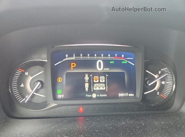 5FNYF8H62PB005236 2023 HONDA PASSPORT Black Vista del cuadro de instrumentos