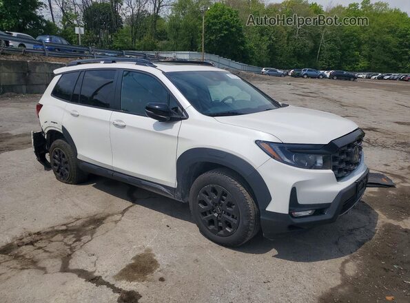 5FNYF8H64PB019364 2023 HONDA PASSPORT White Delantero derecho