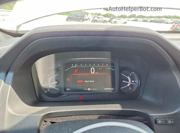 5FNYF8H66NB031576 2022 HONDA PASSPORT White Instrument cluster view