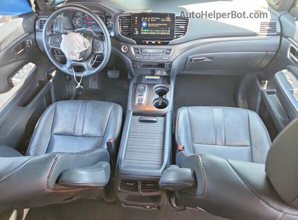 5FNYF8H66PB000170 2023 HONDA PASSPORT Black Вид панелі приладів