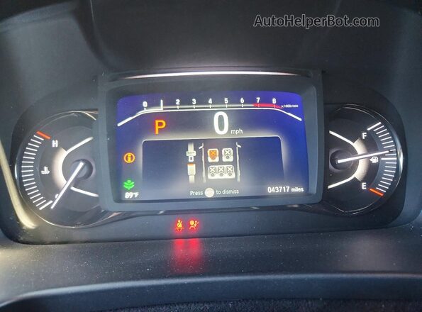 5FNYF8H66PB000170 2023 HONDA PASSPORT Black Вид щитка приладів
