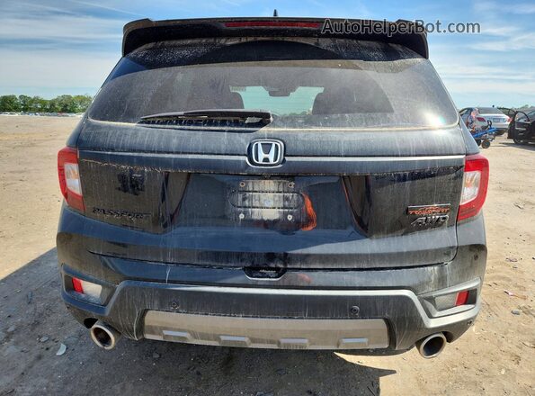 5FNYF8H67PB014028 2023 HONDA PASSPORT Black Вид ззаду