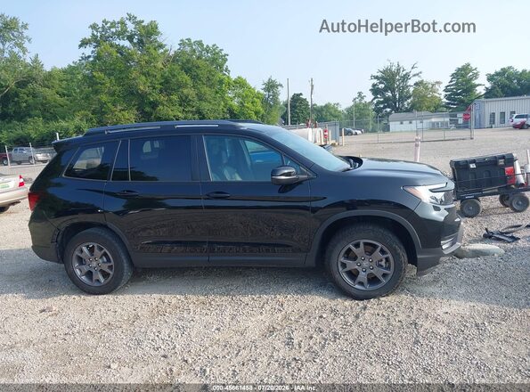 5FNYF8H67RB014761 2024 HONDA PASSPORT Black Սալոնի 360 աստիճան տեսք