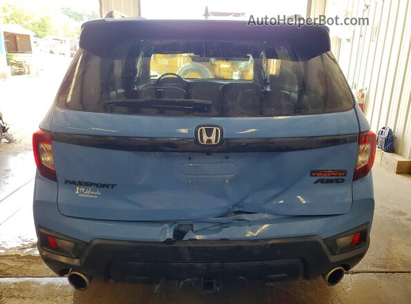 5FNYF8H69RB021274 2024 HONDA PASSPORT Blue Rear view