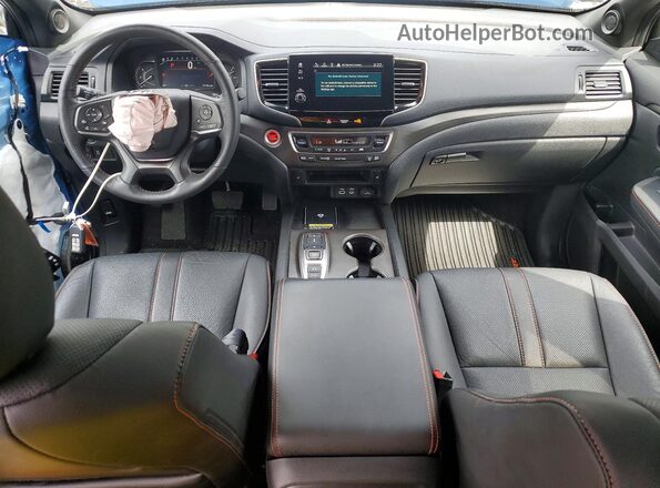 5FNYF8H6XRB018089 2024 HONDA PASSPORT Blue Вид панелі приладів