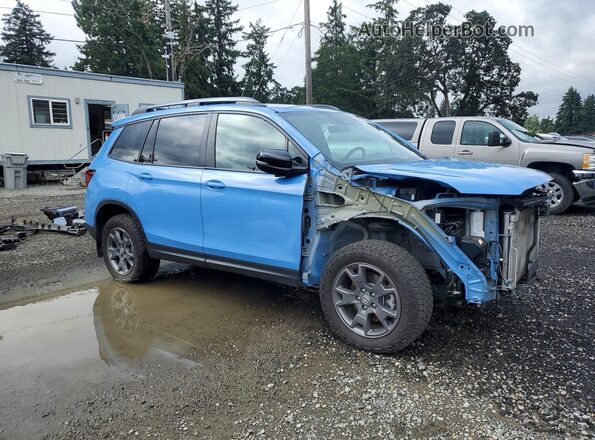 5FNYF8H6XRB018089 2024 HONDA PASSPORT Blue Передня права чверть