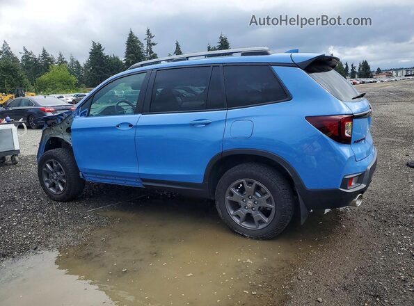 5FNYF8H6XRB018089 2024 HONDA PASSPORT Blue Задня ліва чверть