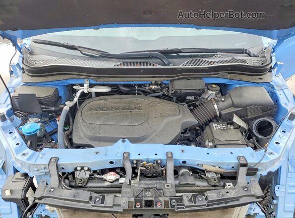 5FNYF8H6XRB018089 2024 HONDA PASSPORT Blue Вид підкапотного простору