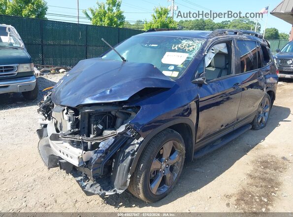 5FNYF8H90MB022235 2021 HONDA PASSPORT Blue Vista tres cuartos delantera izquierda