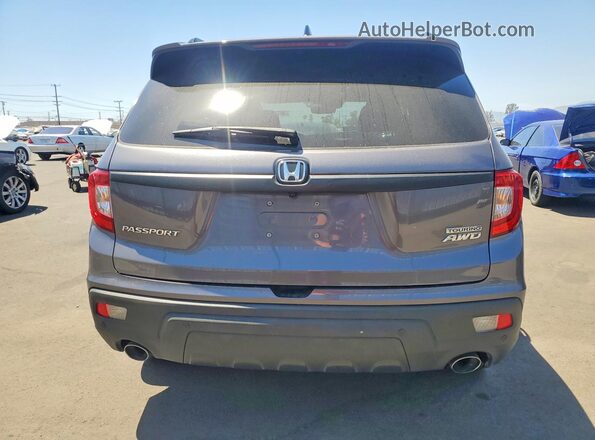 5FNYF8H91MB041313 2021 HONDA PASSPORT Gray Widok z tyłu