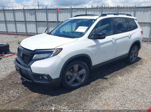 5FNYF8H97LB013143 2020 HONDA PASSPORT White წინა მარცხენა ხედი სამი მეოთხედიდან