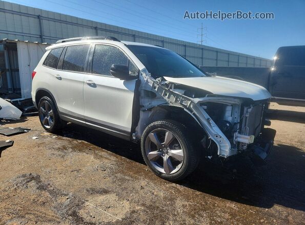 5FNYF8H98KB001274 2019 HONDA PASSPORT White Передня права чверть