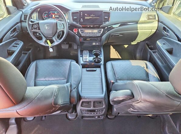 5FNYF8H98KB001274 2019 HONDA PASSPORT White Вид панелі приладів