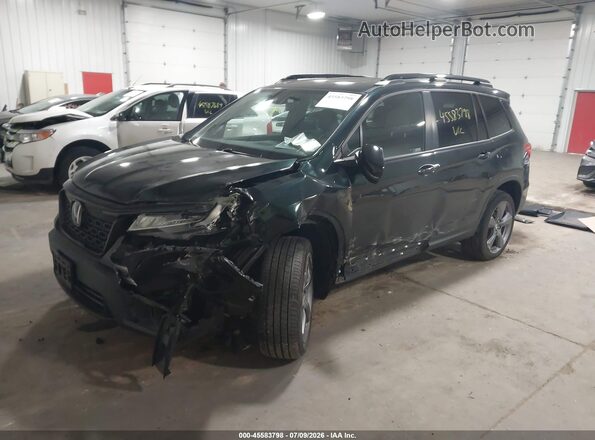 5FNYF8H98KB028569 2019 HONDA PASSPORT Green წინა მარცხენა ხედი სამი მეოთხედიდან