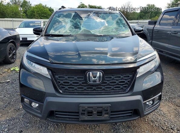 5FNYF8H98KB028572 2019 HONDA PASSPORT Black Widok z przodu