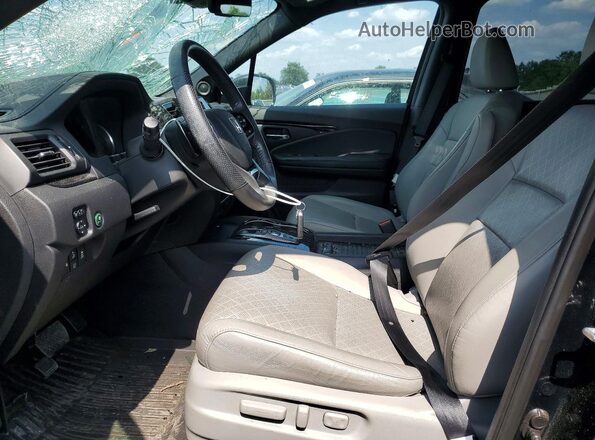 5FNYF8H98KB028572 2019 HONDA PASSPORT Black Widok wnętrza z przodu