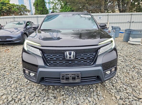 5FNYF8H9XKB001423 2019 HONDA PASSPORT Black Դիմացի տեսք
