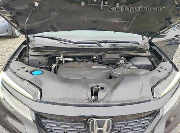 5FNYF8H9XKB001423 2019 HONDA PASSPORT Black Շարժիչի բաժամունքի տեսք
