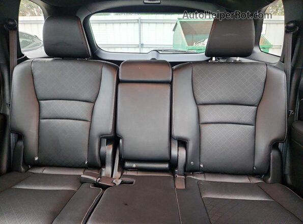 5FNYF8H9XKB001423 2019 HONDA PASSPORT Black Հետևի նստատեղերի տեսք