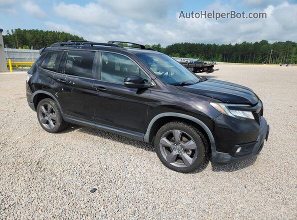 5FNYF8H9XKB019484 2019 HONDA PASSPORT Черный Передняя правая четверть